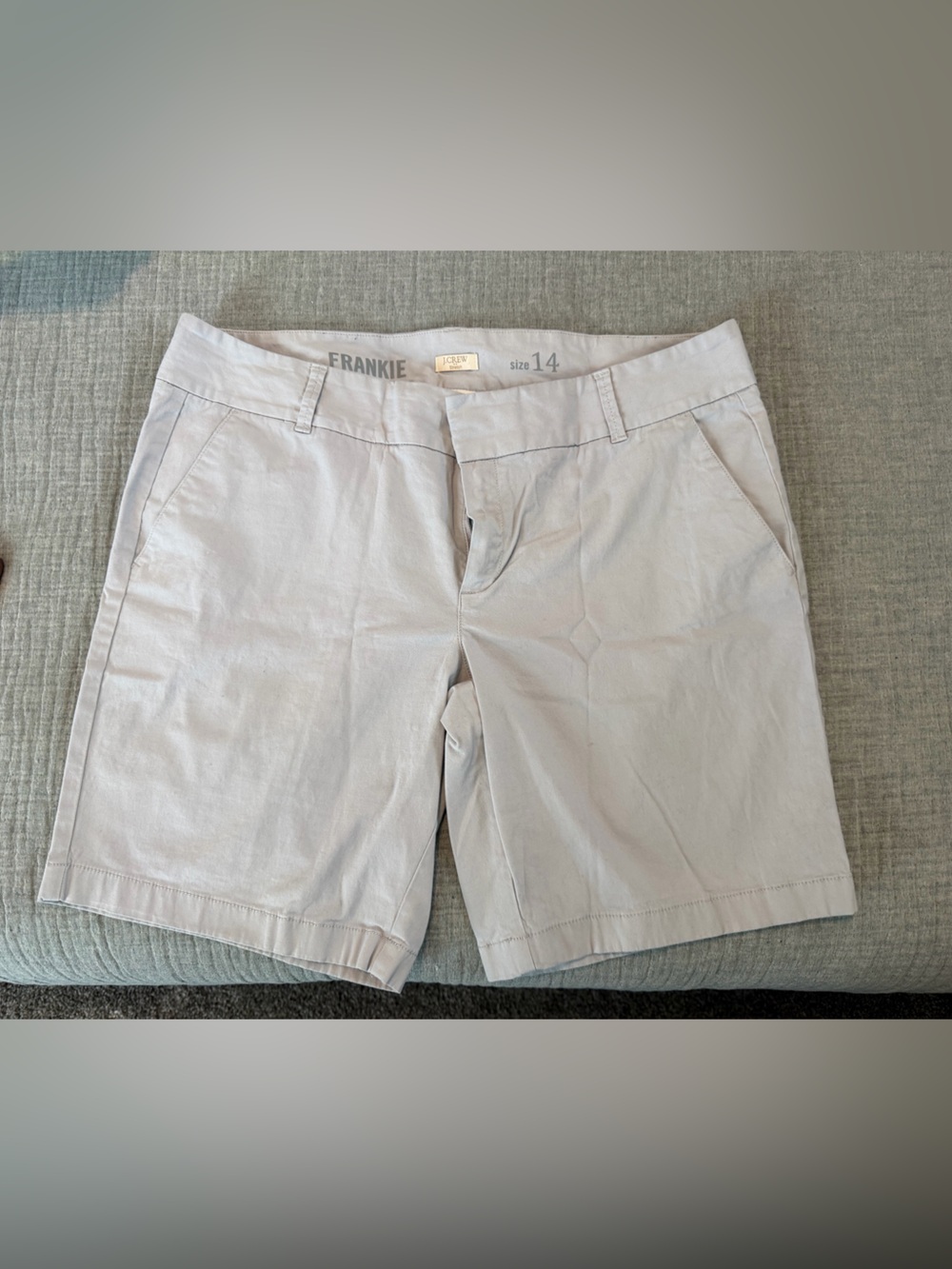 J. Crew Frankie Women's Light Gray Bermuda Shorts